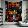 Def Leppard Live Stage Tapestry Background Cloth Fashion Print Christmas Gift Work Of Art Wall Decoration