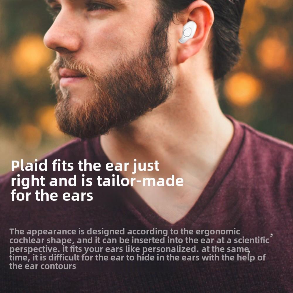 New Bluetooth Headphones Mini Invisible Non-flashing Wireless Ultra Long Endurance In-ear Noise-cancelling Headphones