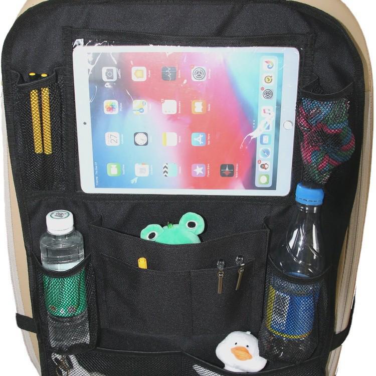 Car Supplies: Children's Car Seat Back Storage Bag with iPad Holder
