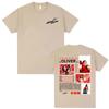 Camiseta de Tour del Álbum Puzzle de la Cantante Chiara Oliver Unisex Ropa para Mujer Moda Estética Camisetas Casuales Cuello Redondo Camiseta de Algodón