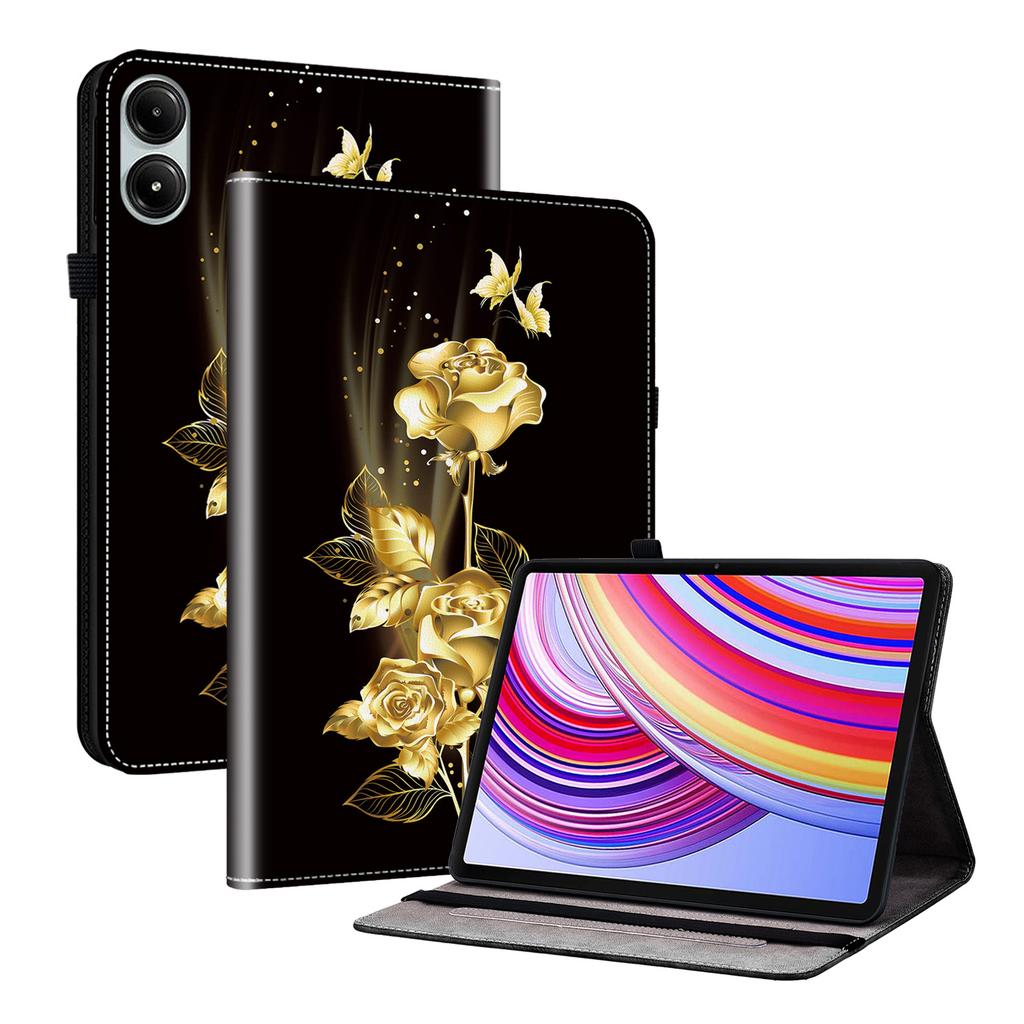 Für Xiaomi Redmi Pad Pro/Redmi Pad Pro 5G/Poco Pad Hülle mit Kartenfächern PU-Leder Ständer Tablet-Hülle