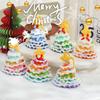 Cross-border Plush & Yarn Crochet Christmas Ornaments, Small Tree Decor & Car Pendants