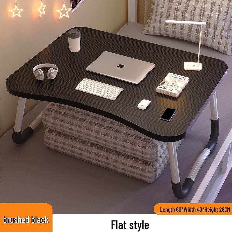 Folding Bedside Desk/Table for Laptop & Study - Bay Window, Bedroom, or Pit Use with Large Brackets