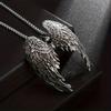 Collana Ciondolo Ali d'Angelo Argentate Retrò, Regalo Perfetto per Uomini Donne