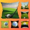 Sport Golf Ball Pillow Case Living Room Sofa Cushion Cover Suitable For Home Bedroom Decoration And Protector