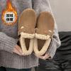 Muffin-Plattform Birkenstocks tragen neue Herbst- und Winter-Samt-Warme Schneestiefel Baumwollschuhe
