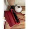 Borsa Rossa Festiva per Donna Nuova Borsa da Sposa Texturizzata Borsa a Mano Versatile con Temperamento Grande Capacità Monospalla Borsa da Matrimonio