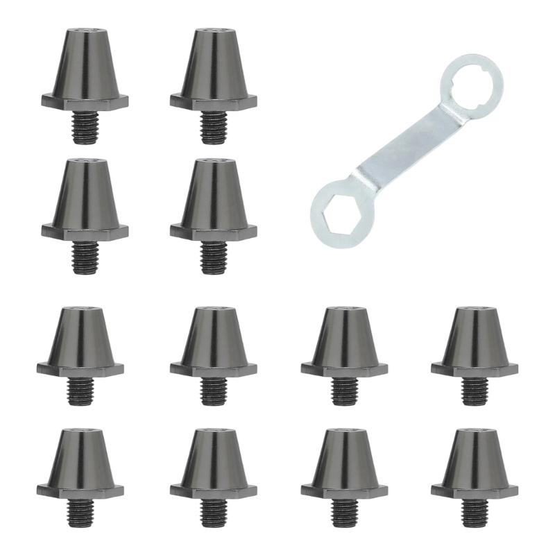 

12pcs Football Shoe Spikes Soccer Boot Cleats Antislip Replacement Studs for Indoor Outdoor Sports Training чорний