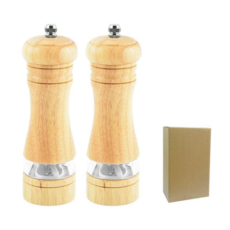 Wooden Manual Pepper Grinder Spice Mill