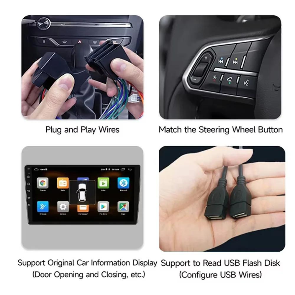 9-inch Built-in CarPlay + Android Auto/2+64G/AHD Camera/Microphone For 2015-2018 Hyundai i20 Android 15 In-Car Navigation System