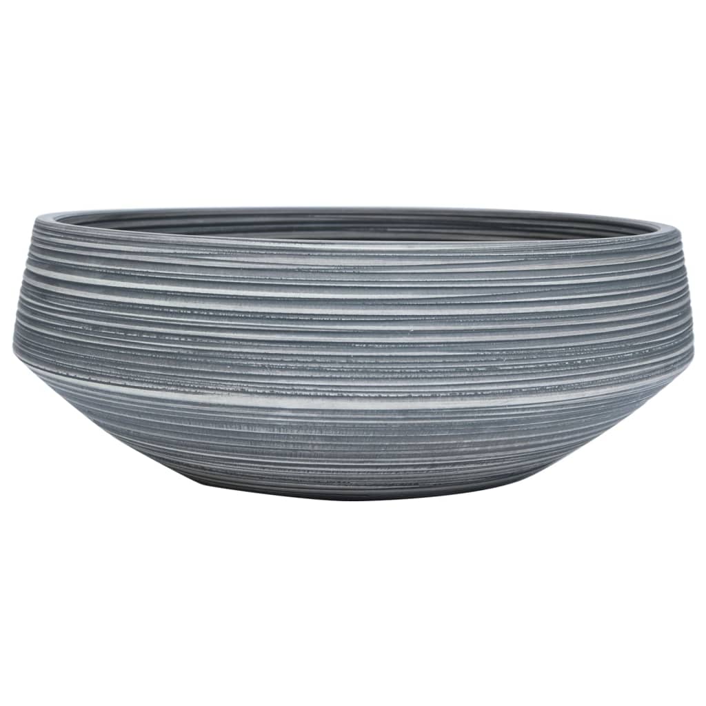 Above Counter Wash Basin Grey Round Ø41*14 Cm Ceramic