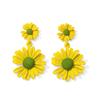 Korean Style Daisy Earrings - Tiny, Feminine, S925 Silver Needle, Popular Small Fresh Earrings