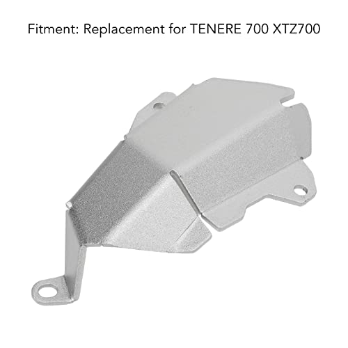 Motorrad Wasserpumpendeckel Motorrad Wasserpumpen Schutzabdeckung Aluminiumlegierung Ersatz für Tenere 700 XTZ700 (Silber)