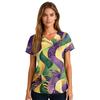 Ladies' Carnival Printed Fashion V-neck Pocket Short Sleeved Nurse's Wear And Worker's Top