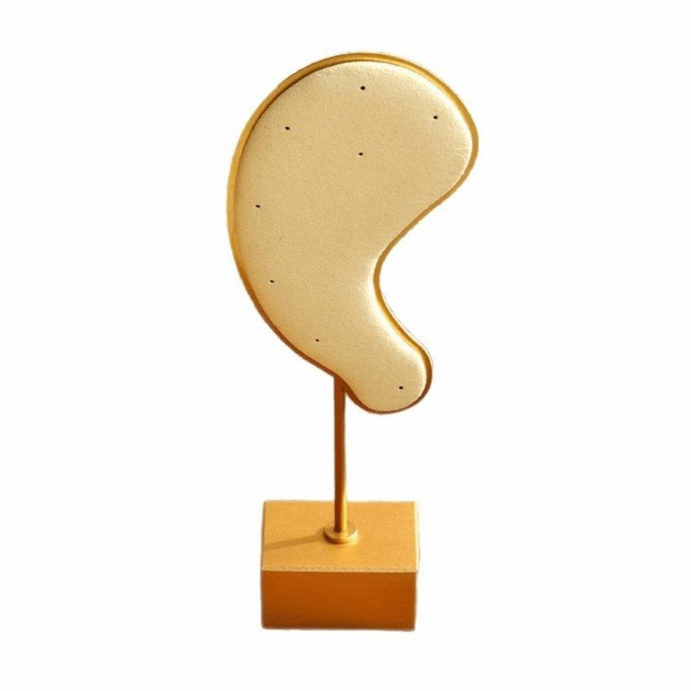 Microfiber Earring Hanging Rack Ear Shape Ear Clip Holder Stud Jewelry Organizer Storage  Show Case