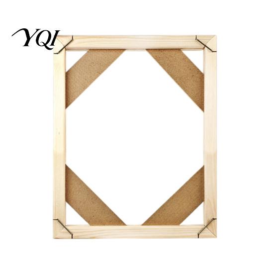 Art Display Holder Wood Painting Frame, Easy to Install Wooden Strips DIY Self Assembly Kit, Custom Picture Framing Decorative for Oil And Wall