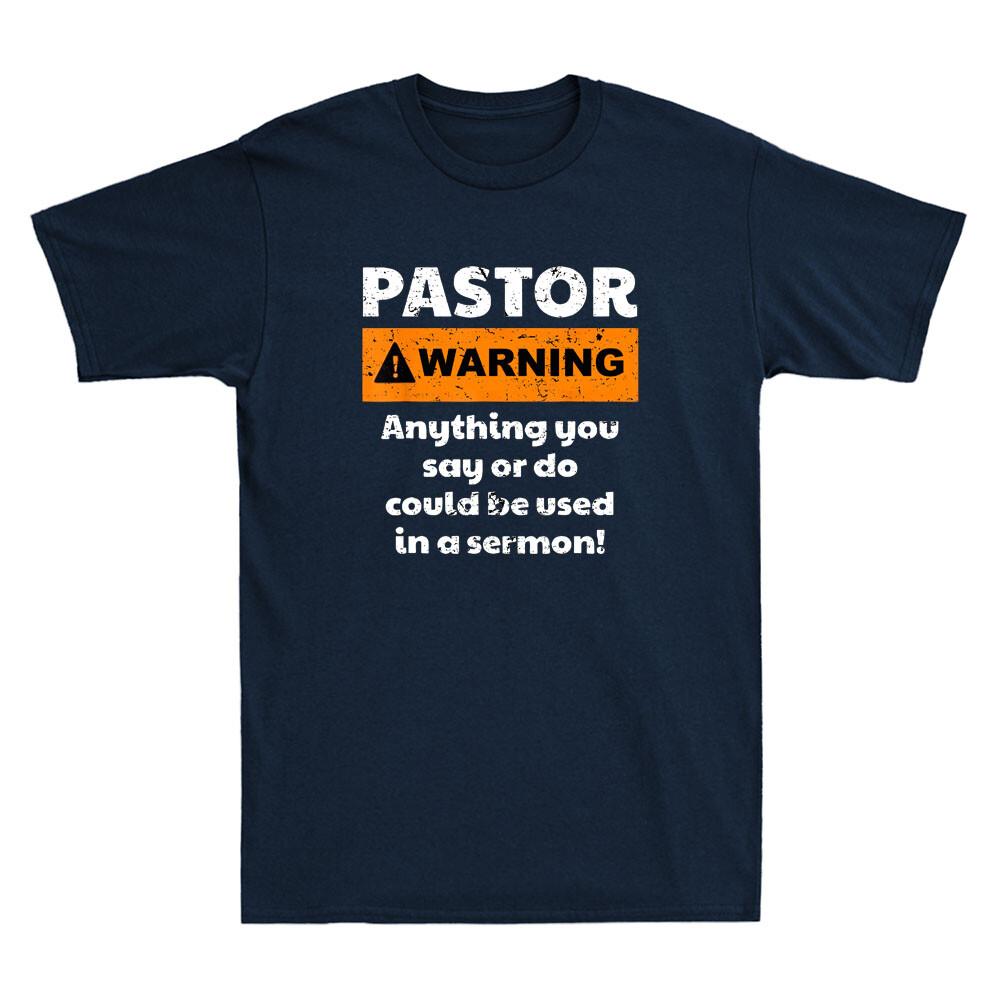 Pastor Warning I Might Put You In A Sermon Funny Quote Vintage Unisexs TShirt