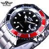 Mode Gewinner Top Marke Herren Vollständig Edelstahl Armband Automatisch Mechanisch Mit Leuchtenden Zeigern & Wasserdicht Business Armbanduhren