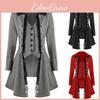 Vintage Gothic Men's Steampunk Corset Coat For Halloween Party