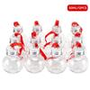 6/12 stk 50 ml væskeflaske juletre hengende utfyllbare kuler Baller rødt bånd
