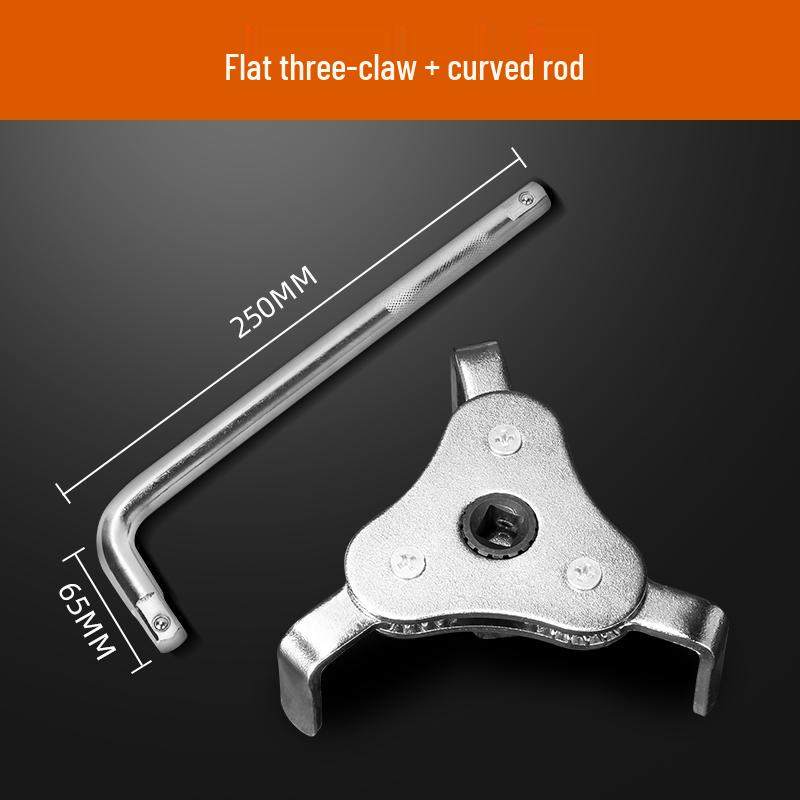 Regulowany antypoślizgowy klucz do filtrów oleju z trzema szczękami do wkładów oczyszczaczy wody