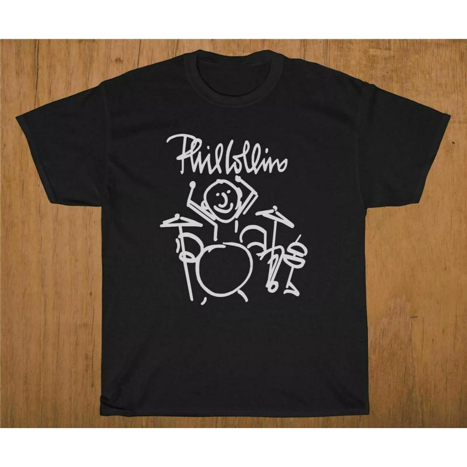 

Phil Collins Pop Rock Band Genesis T Shirt Full Size S-5XL Unisex T-Shirt XXXXXL чорний