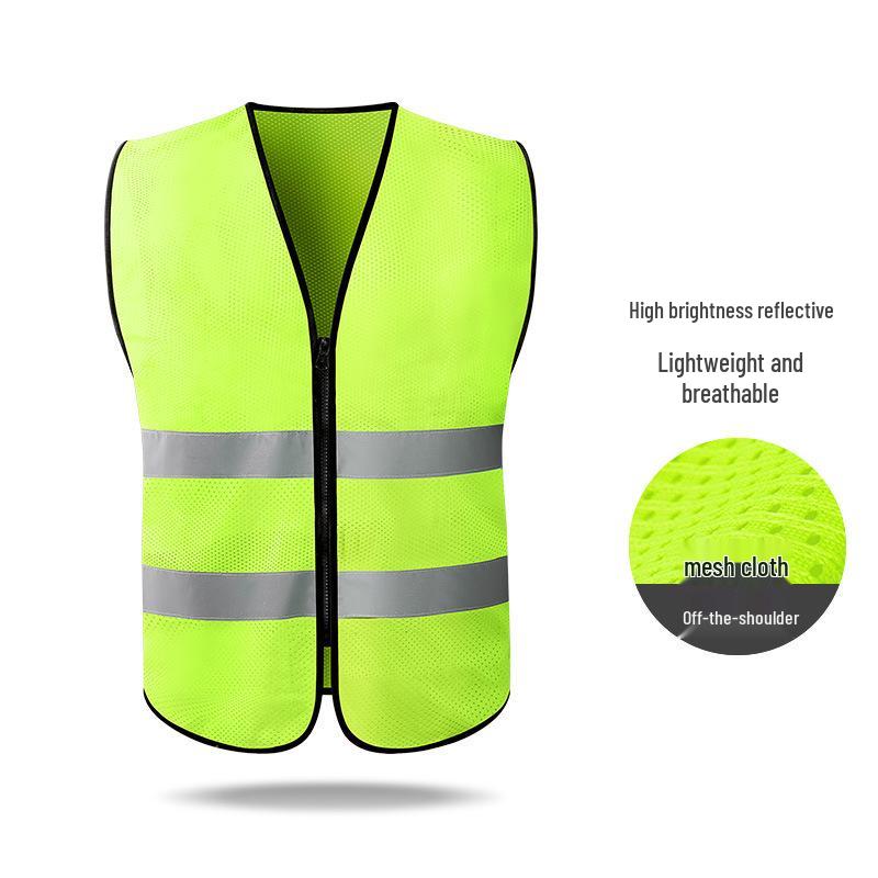 Hersteller-Sicherheitsweste mit mehreren Taschen und Reflektoren für Bau, Reinigung und Transport