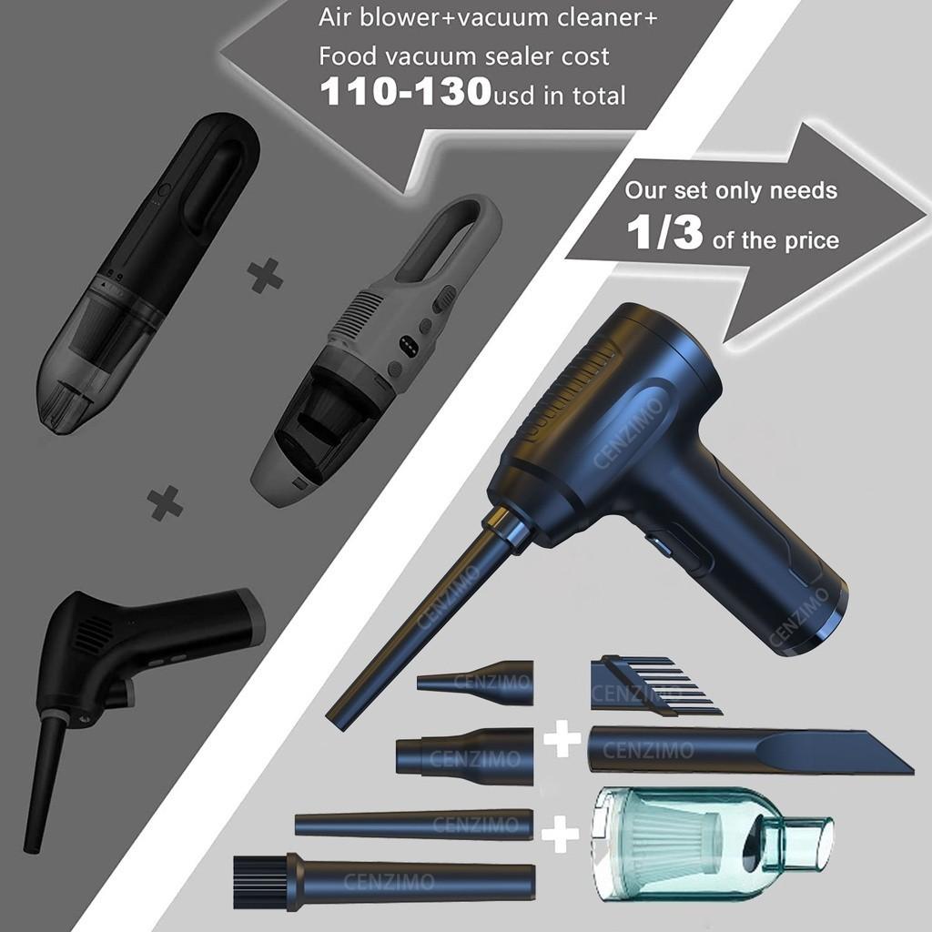 Bezdrôtový vzduchový vysávač 3 v 1 pre domácnosť Bezdrôtový vzduchový ventilátor pre domácnosť Nabíjací ventilátor pre počítačovú klávesnicu