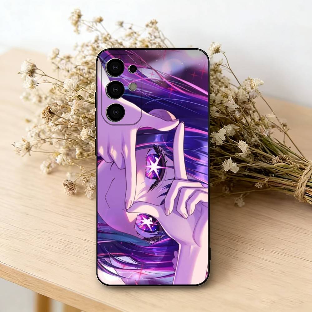 Oshi No Ko AI-Anime C-Cute Phone Case For Samsung S25,S24,S21,S22,S23,S30,Ultra,S20,Plus,Fe,Soft Silicone Black Cover