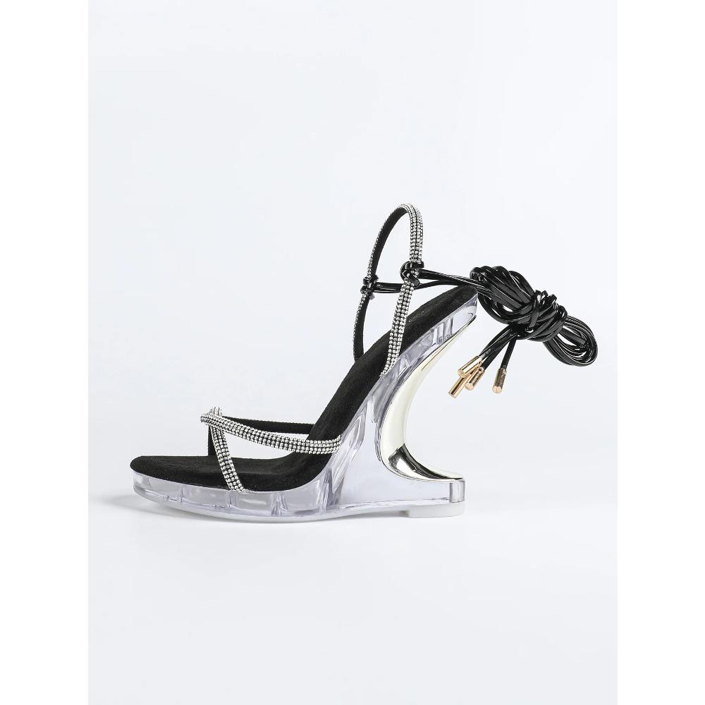 2026 Europäische und Amerikanische Sexy Neue Mode Dicke Ferse Wasserdicht Tischriemen Riemchensandalen, Damen LFD-9930-4