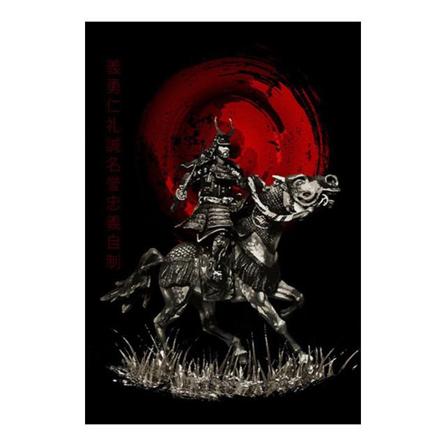 Japonský starověký vojenský velitel plakát vinobraní malba na plátně nástěnná malba v domácí výzdobě obývacího pokoje bez rámečku