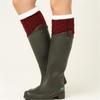 Winter Warm Crochet Knitted Boot Cuffs Toppers Socks Short Leg Warmers Cable Knit Ankle Heap Socks Womens Boot Socks
