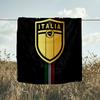 1PC Italian Football Crest Printed Soft Flannel Blanket Throw for Adult Bedroom Living Room Sofa Camping Travel Fan gifts Christmas Gifts