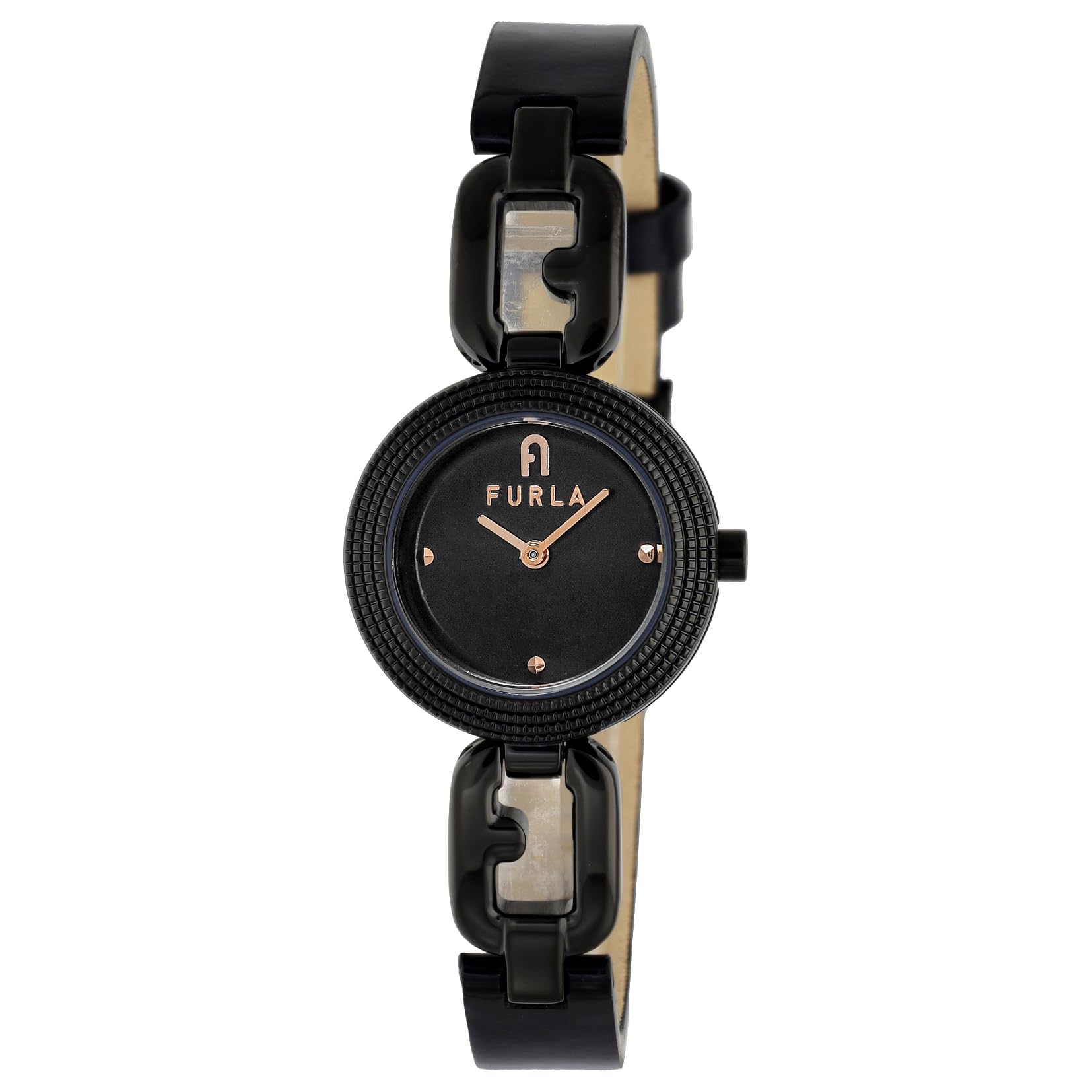 Часы Furla Arco Chain WW00015022L7 Черные [Furla] Женские [Товар] чёрный
