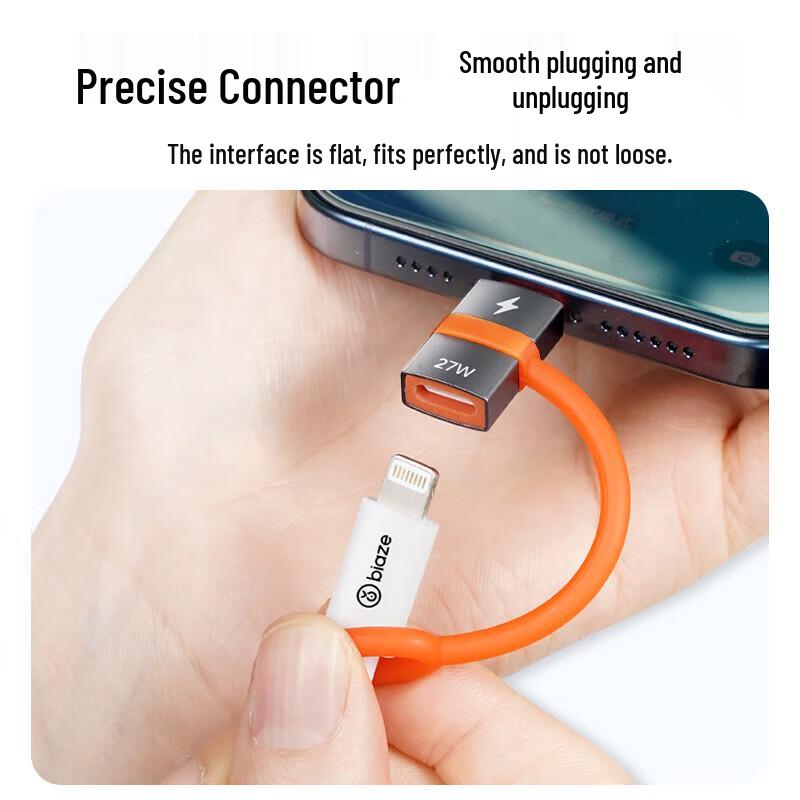 Bi Ya Zi Adaptér Lightning na USB-C PD Rychlé nabíjení