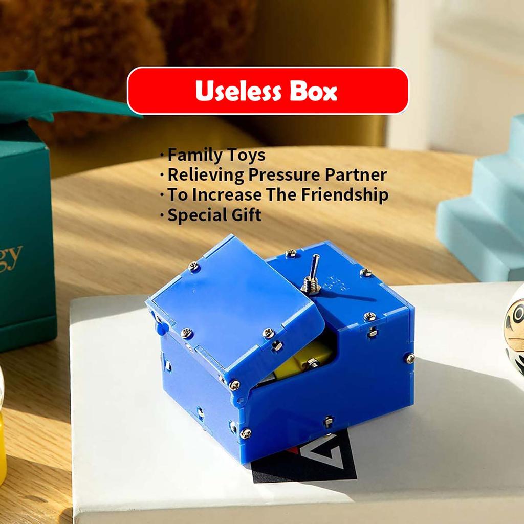 DIY Turns Itself Off Useless Box Leave Me Alone Machine Practical Funny Toys