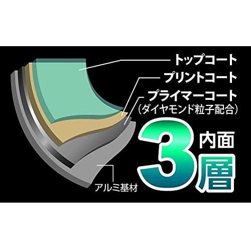 Pearl Metal Frying Pan, Red, 28cm, Diamond Coat, Extra Deep, Karhuka HB-4717