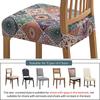 Stretch Dining Chair Seat Covers Set Soft Removable Washable Seat Covers for Dining Chairs, Dining Room Seat Cover Slipcover Protector