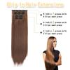 6Pcs/Set Clip-in Hair Extensions Long Straight Hair for Full Head Synthetic Hairpiec for Women Ladies