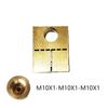 Copper 3 Way T Piece Brake Pipe Connector AN3 M10X1.25 M12X1 M12X1.25 Union Fittings Straight Brass Connector Car Accessories