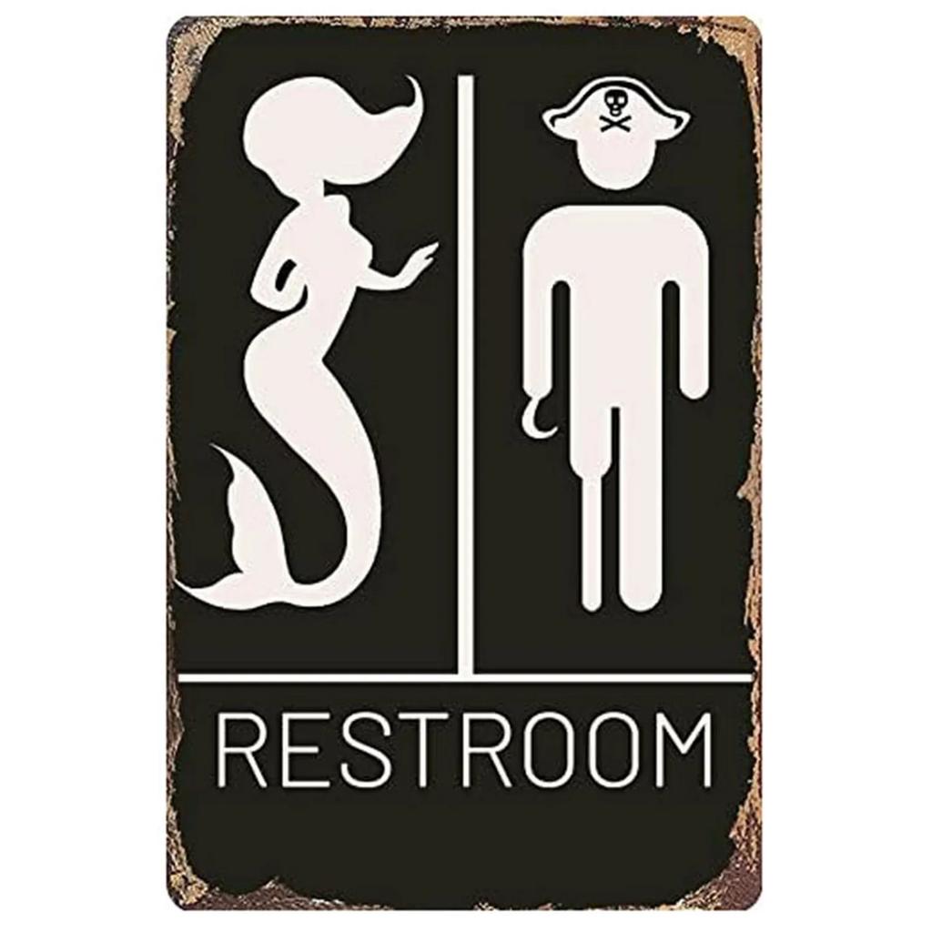 Washing Room Plaque Metal Tin Signs Wall Decoration Vintage Art Posters Iron Painting for Man Cave Home Cafe Bathroom Club Bar
