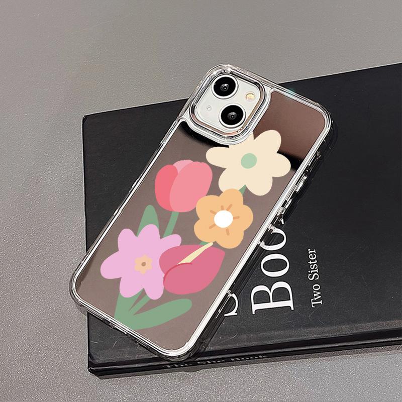 Mobile Phone Cases for iPhone 11 13 XR 15 Pro Max 12 14 Pro Max Case iPhone 16 XS Max Mirror Protective Case Mirror Exquisite Cartoon Waterproof