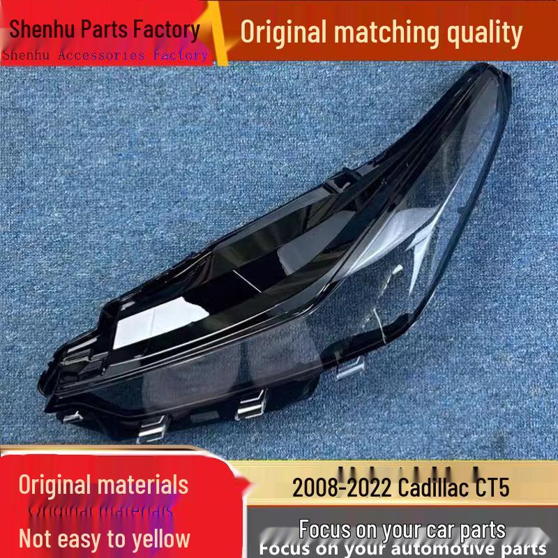 

CT5 Headlight Cover: 2018-2022 Cadillac Transparent Lamp Shell & Housing Standard Driver s Side without Glue