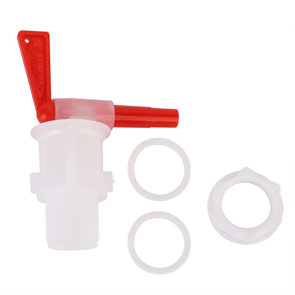 3Pcs Household Brewing Beer Bottling Bucket Plastic Red Spigot Replacement Beer Tap