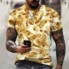 2025 Brand Men's Summer Short Sleeve Three-dimensional Pattern 3d Printing Men's T-shirt Trendy Streetwear