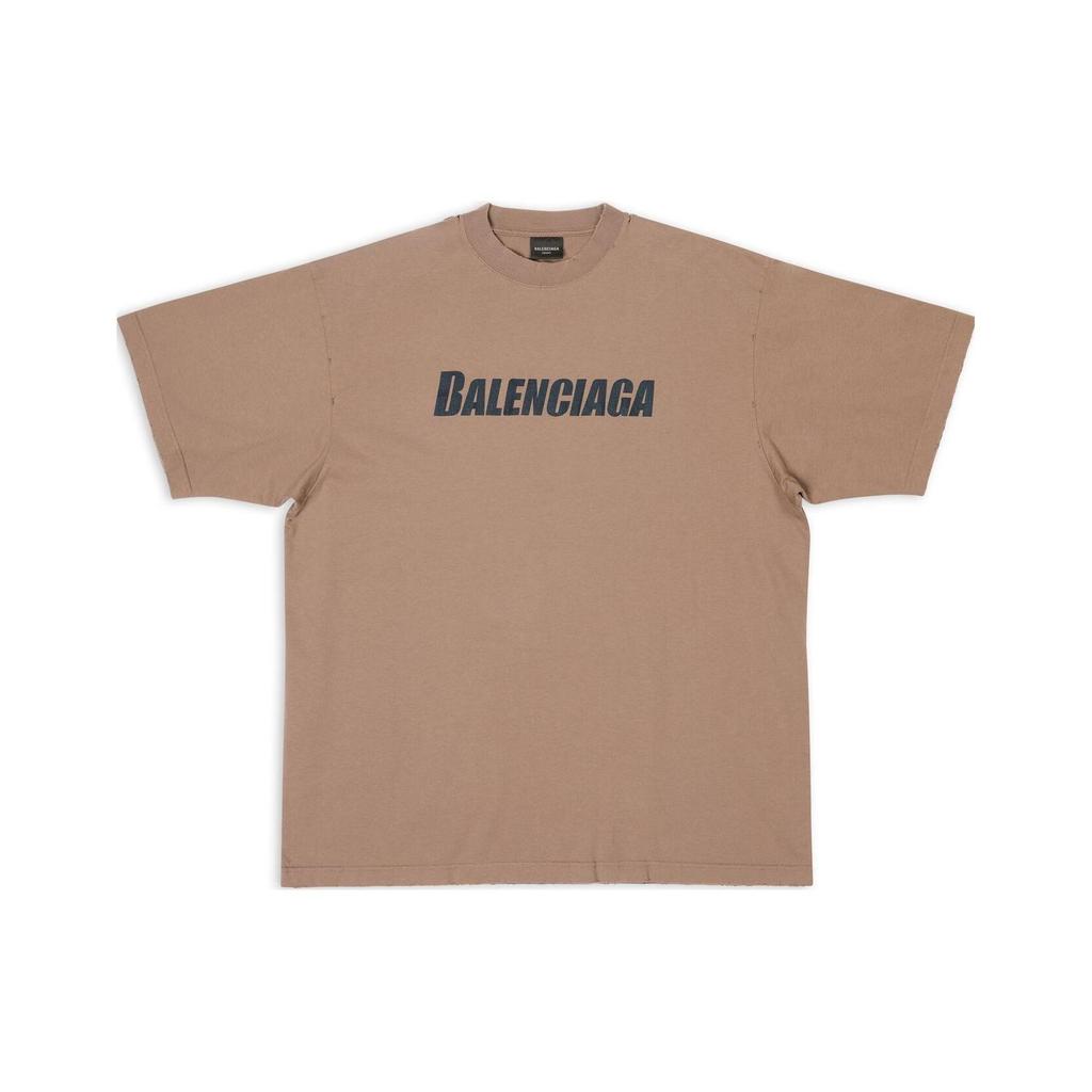 Balenciaga Caps Boxy Fit Vintage Jersey T Shirt 651795TNVL17761
