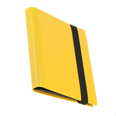4 Pockets Trading Card Carrying Binder Hold for 160 Cards Protective Sleeves Band Closure