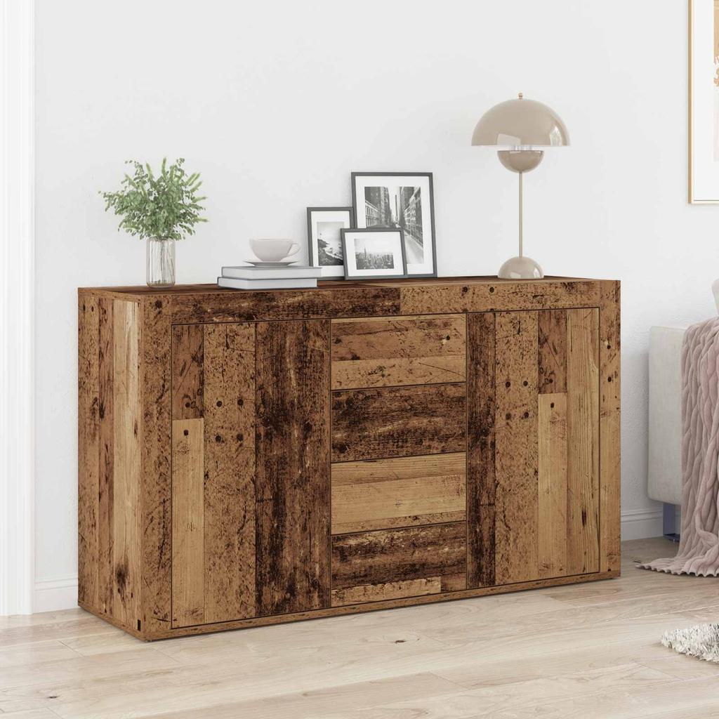 Sideboard with Drawers Reclaimed Wood Style 120 x 36 x 69 cm Engineered Wood