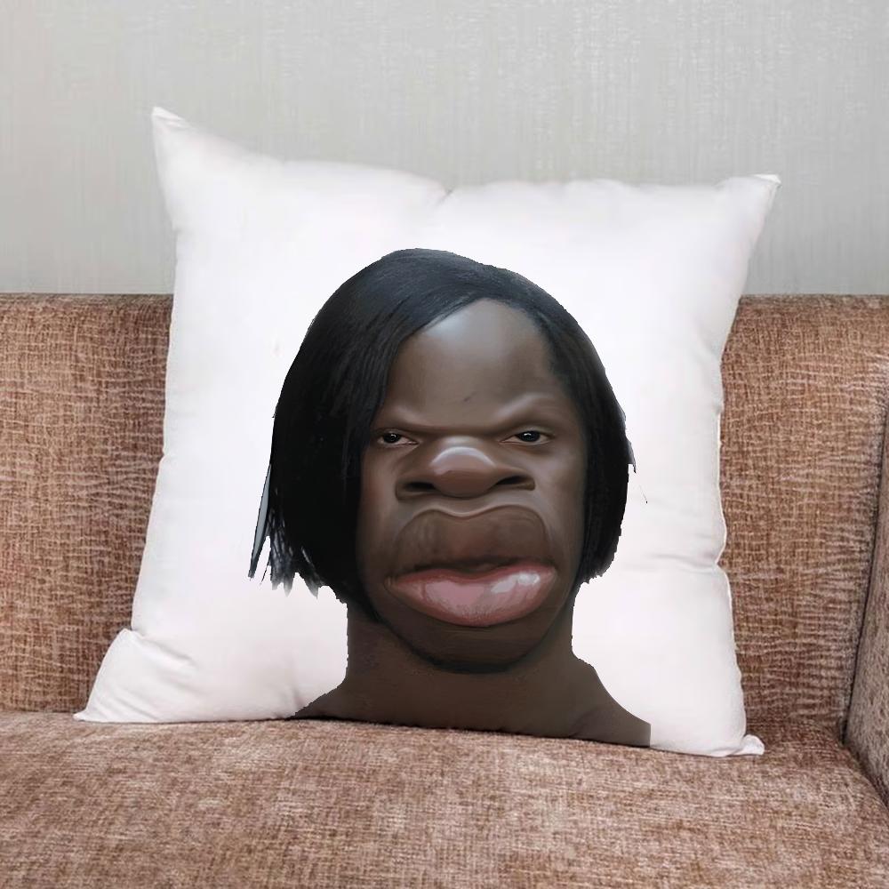 Funny Ugly Man Pillow Case For Home Bedroom Car Office Decoration Living Room Sofa Cushion Cover Suitable