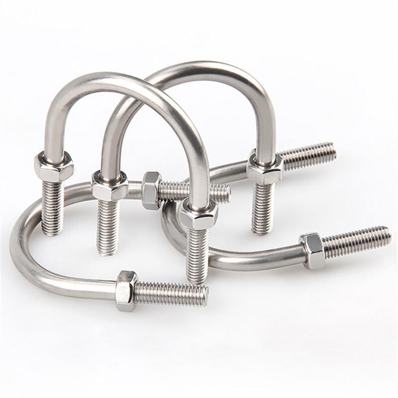 Guyu 304 Stainless Steel U-Bolt Clamp With Nuts